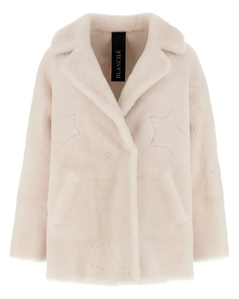 BLANCHA Jacke aus Faux Shearling - Weiß Weiß