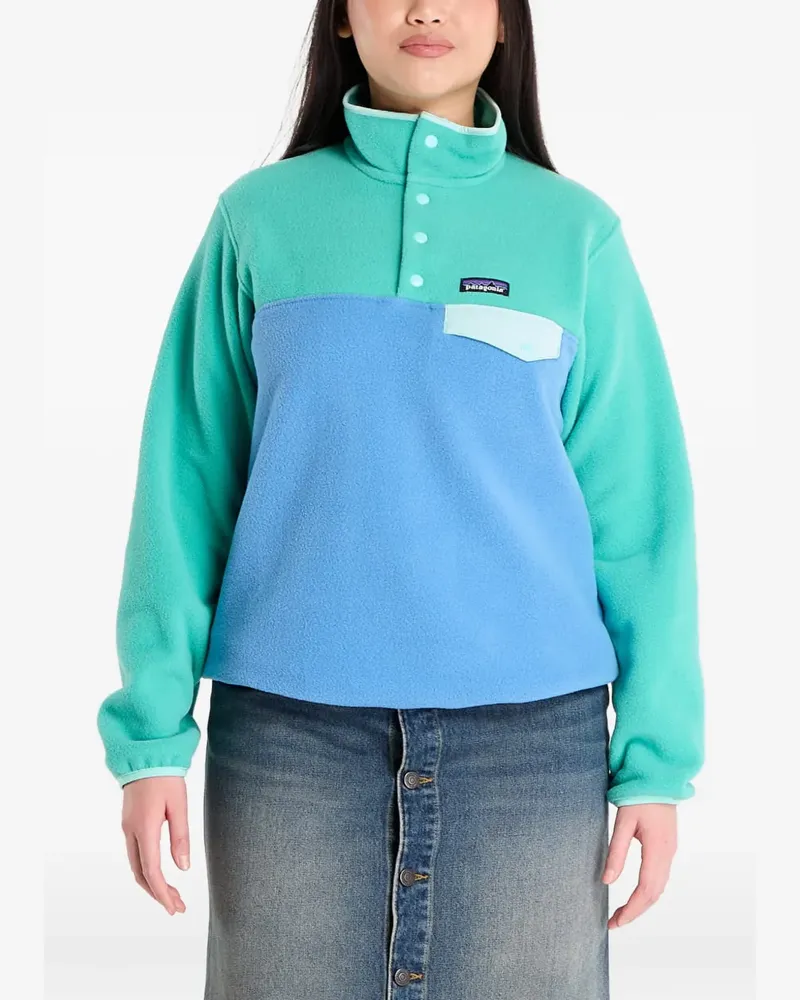 Patagonia Synchilla® Snap-T® Fleecejacke in Colour-Block-Optik - Grün Grün