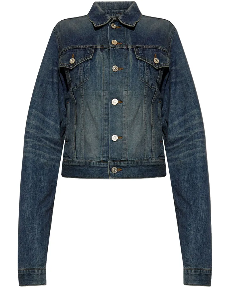 Balenciaga Klassische Jeansjacke - Blau Blau