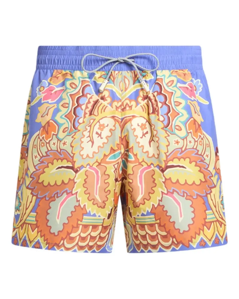 Etro Badeshorts mit Blumen-Print - Blau Blau