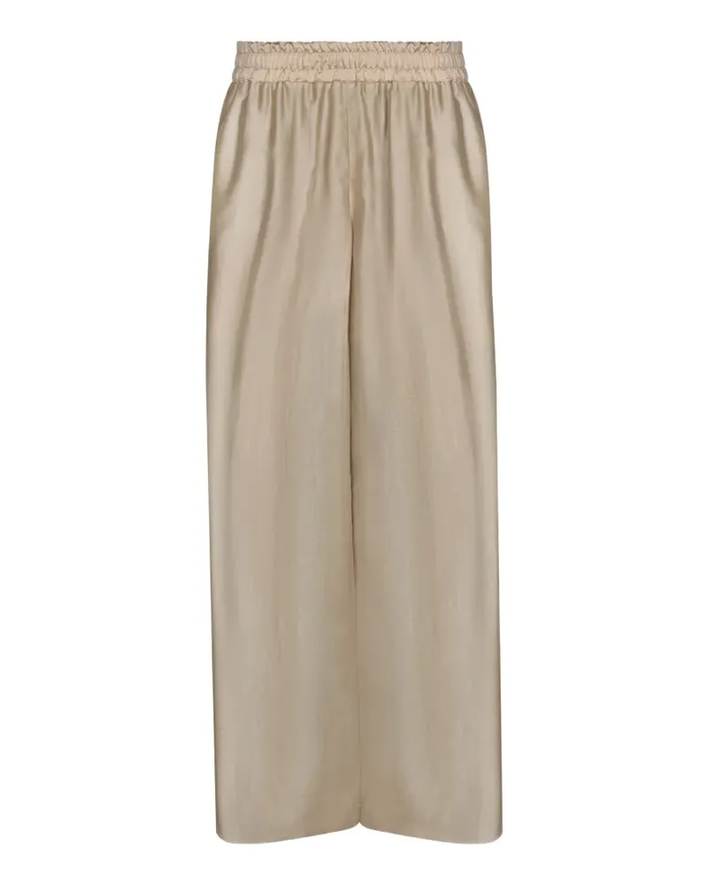 Blanca elasticated-waistband trousers - Nude Nude