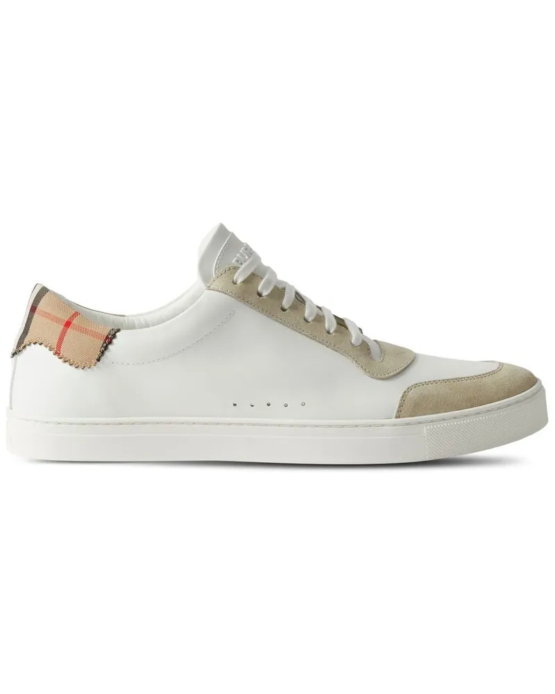 Burberry Sneakers mit House Check - Weiß Weiß