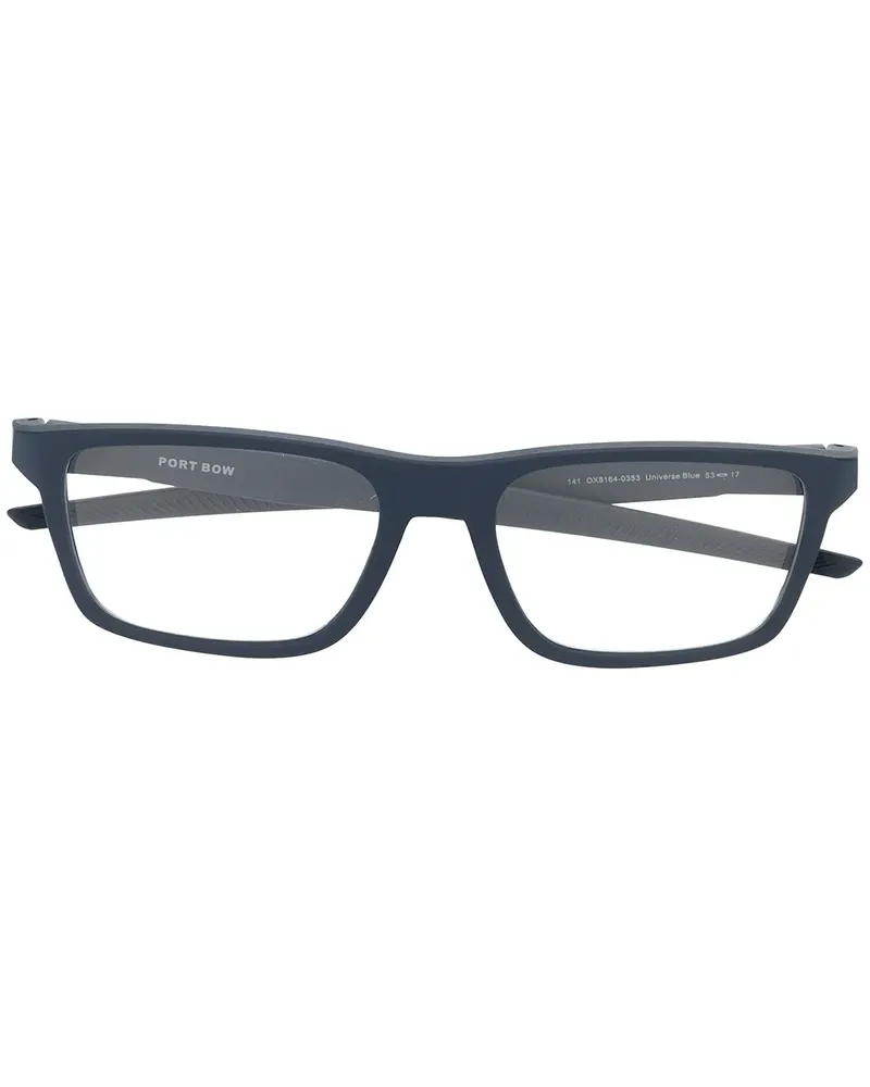 Oakley Eckige Brille mit mattem Finish - Blau Blau