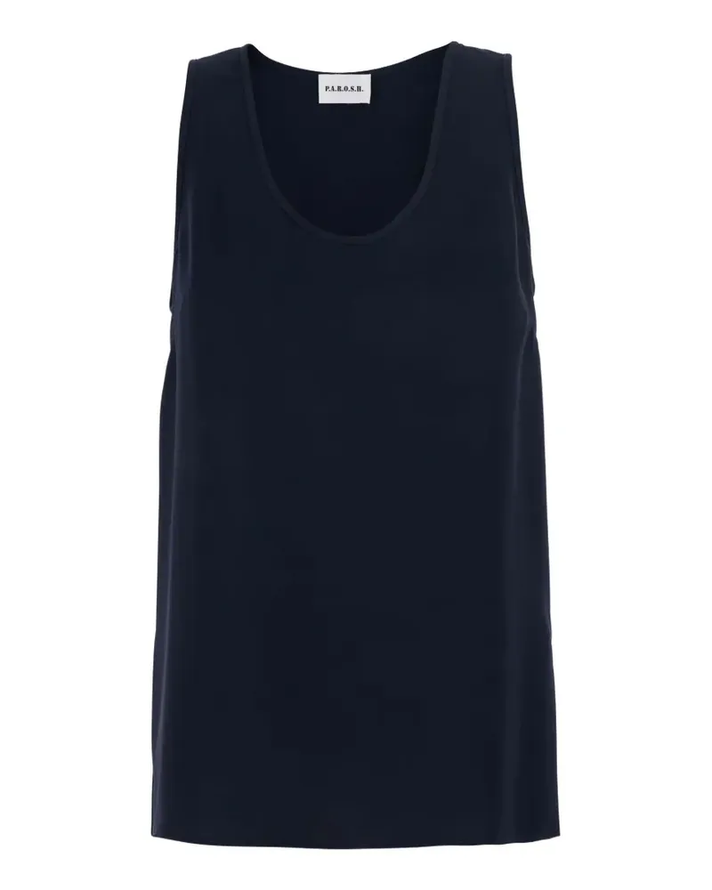 P.A.R.O.S.H. P.A.R.O H. scoop-neck tank top - Blau Blau
