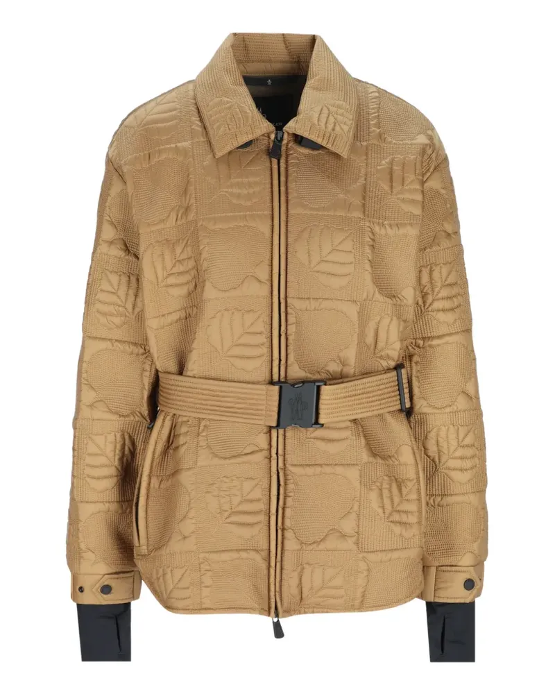 Moncler Crevoux Jacke mit Blattsteppung - Braun Braun
