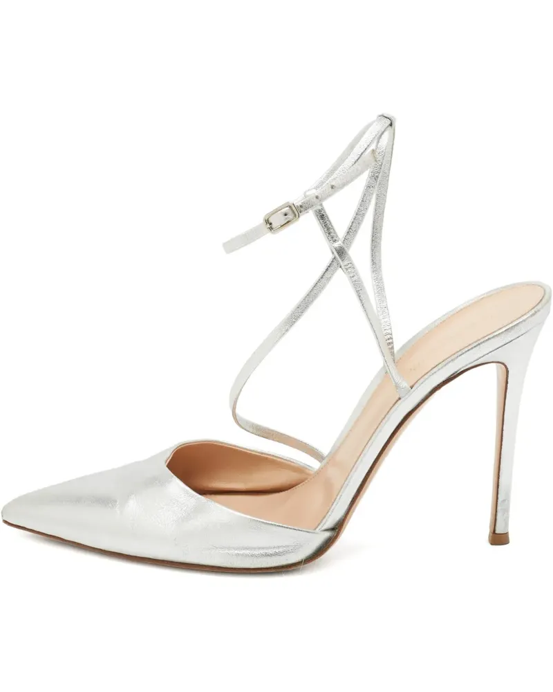Gianvito Rossi Pumps mit Knöchelriemen - Silber Silber