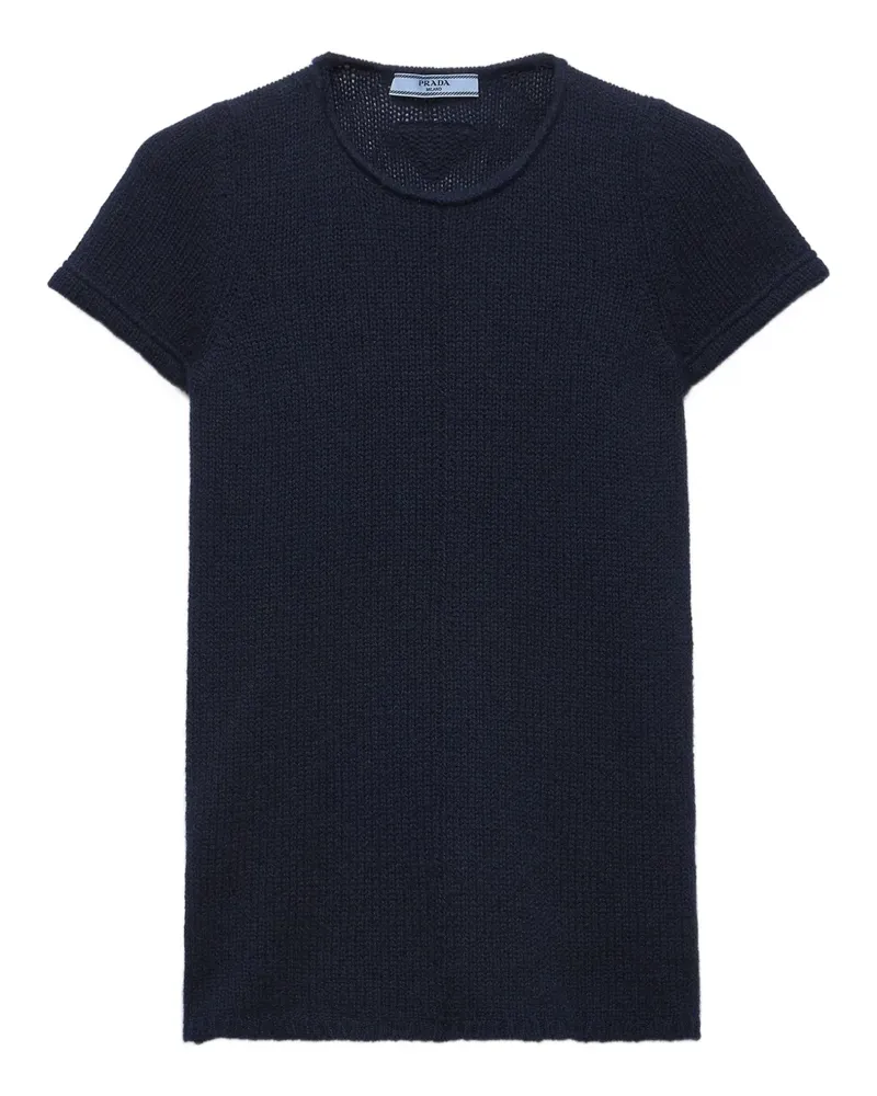 Prada T-Shirt aus Kaschmir - Blau Blau