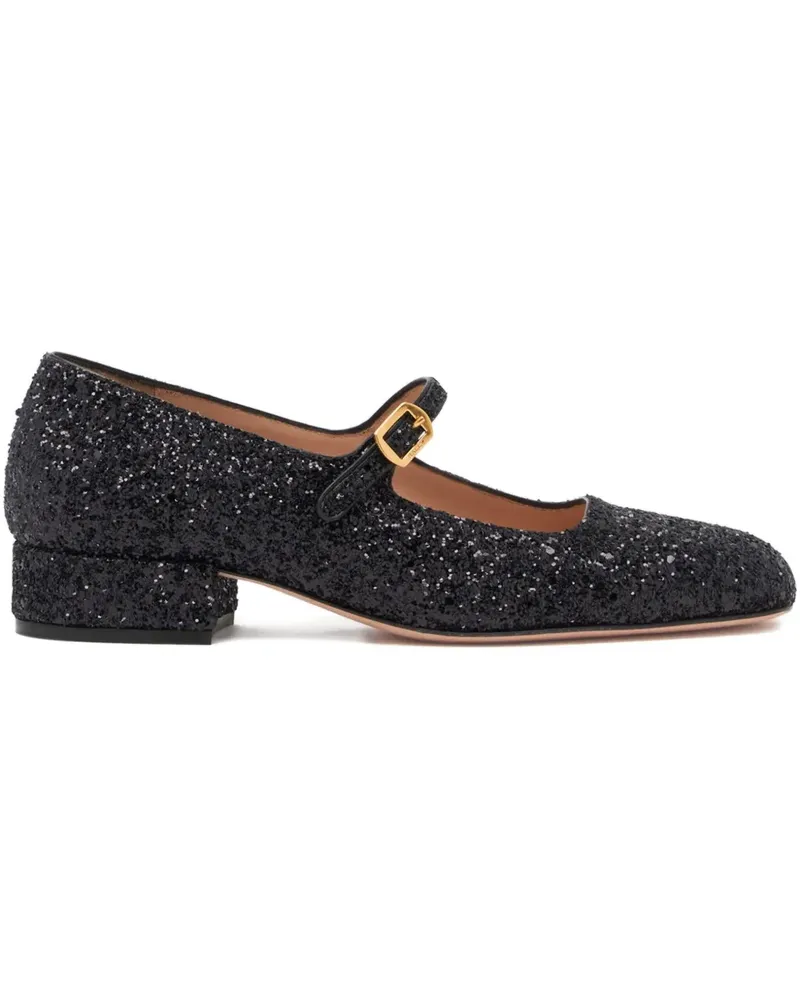 Bally rina Pumps im Glitter-Look 30mm - Schwarz Schwarz