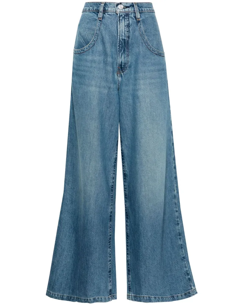 Frame Denim Skater Jeans mit weitem Bein - Blau Blau