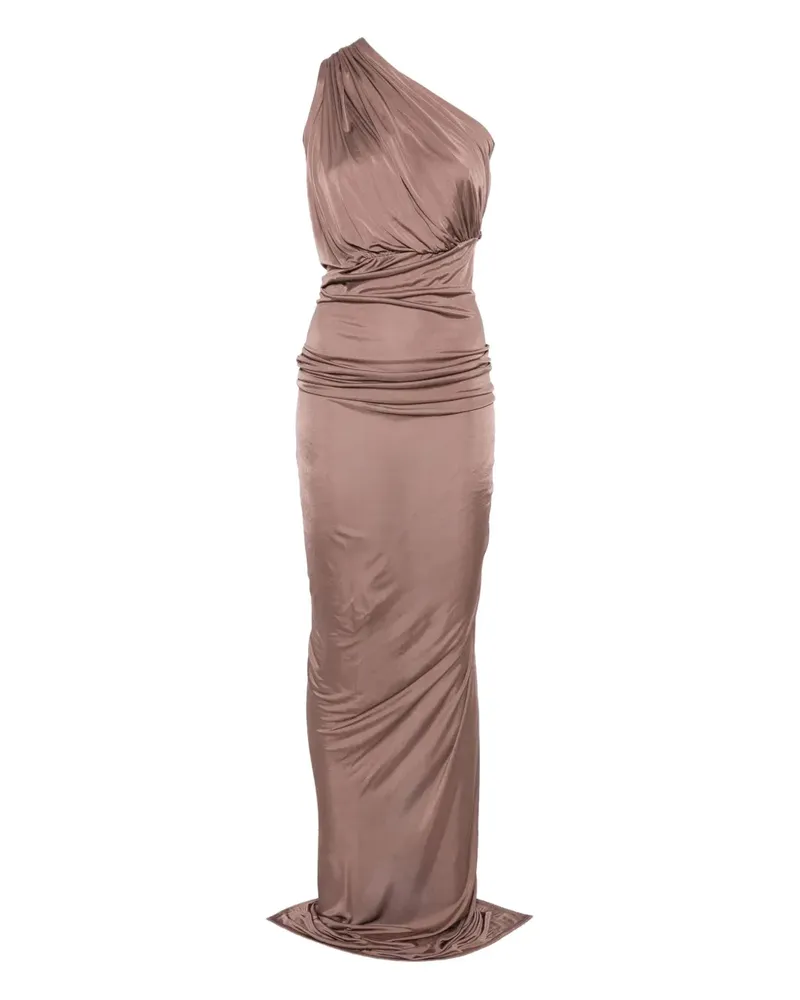 Rick Owens Lilies one-shoulder draped dress - Rosa Rosa