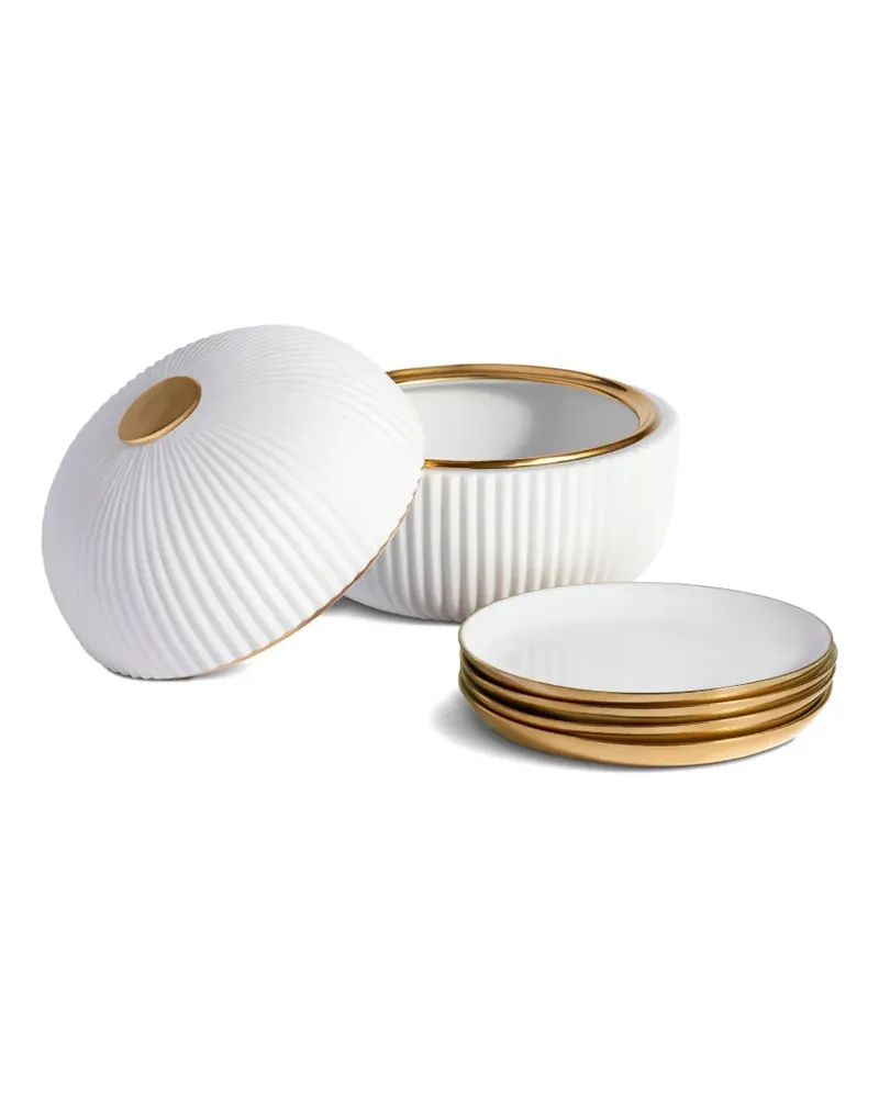 L’OBJET Ionic plate (four-person setting) - Weiß Weiß