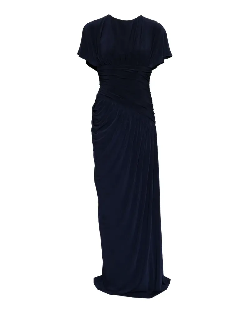 Amsale Asymmetrisches Abendkleid - Blau Blau