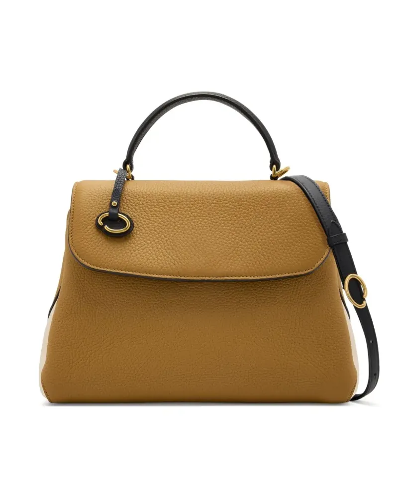 Oscar de la Renta Handtasche mit Logo-Print - Nude Nude