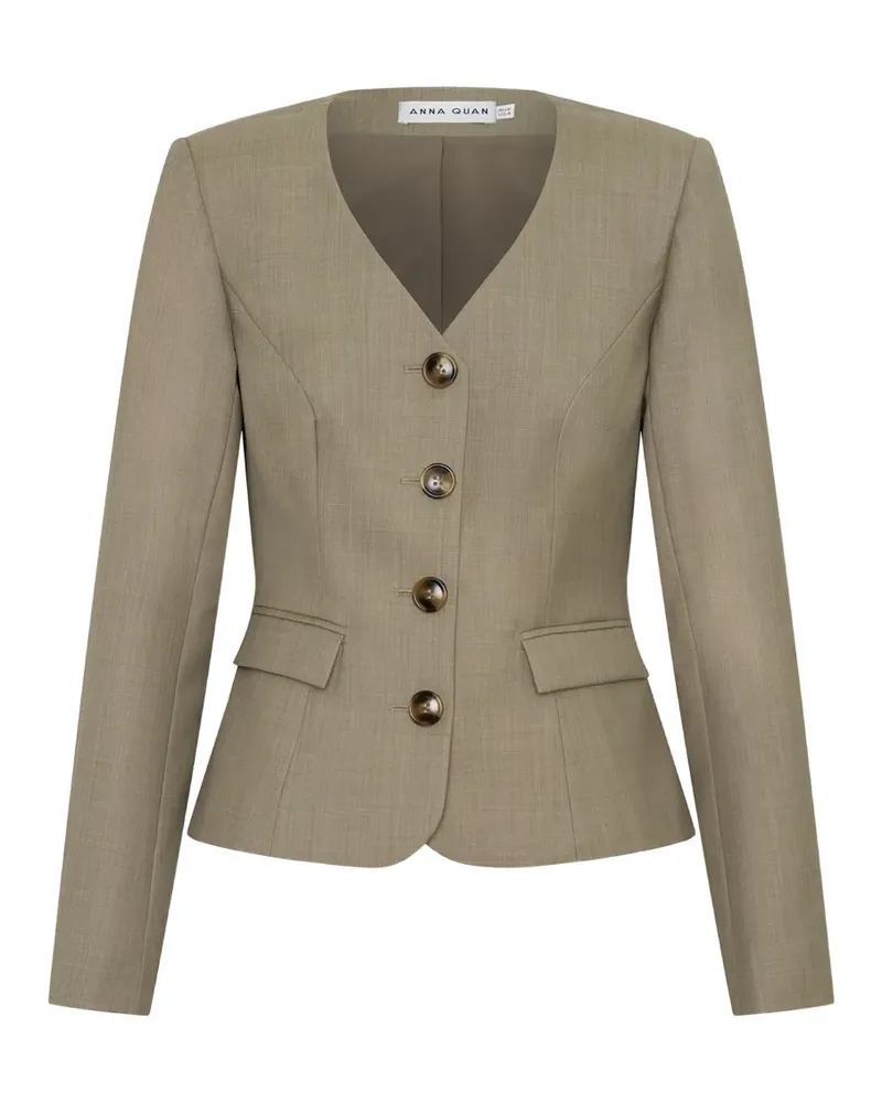 Anna Quan Alvar V-neck jacket - Nude Nude