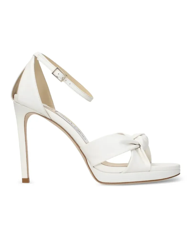 Jimmy Choo Rosie Plateau-Sandalen mit Knoten - Weiß Weiß