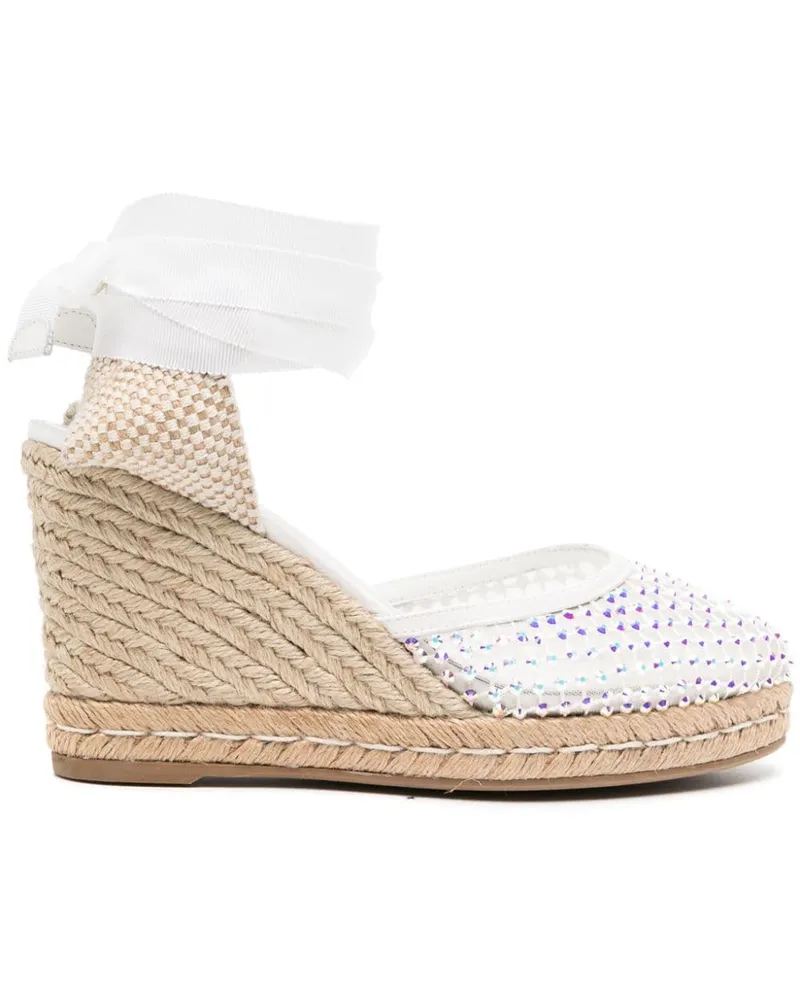 Le Silla Eva Espadrilles 100mm - Weiß Weiß