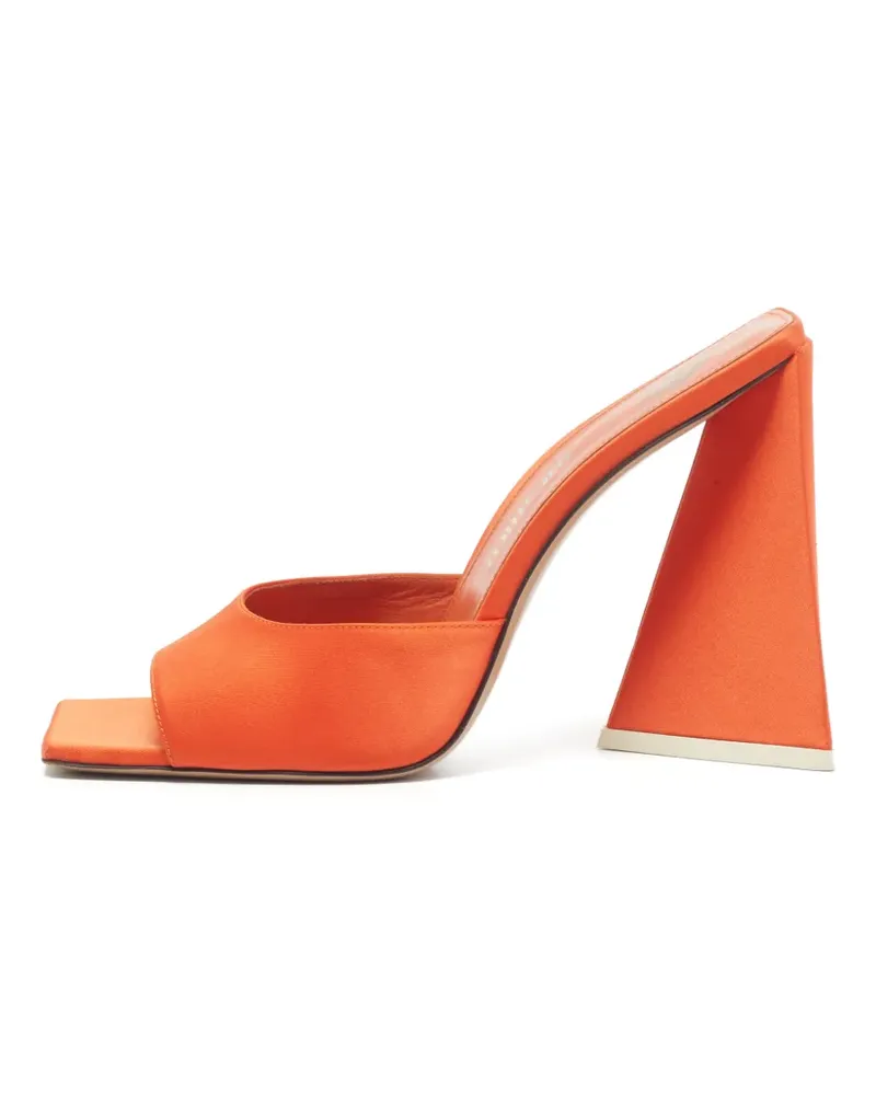 ATTICO Luz Mules mit eckiger Kappe - Orange Orange