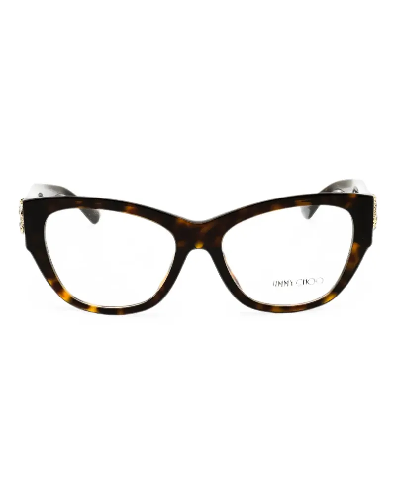 Jimmy Choo Brille mit Cat-Eye-Gestell - Braun Braun
