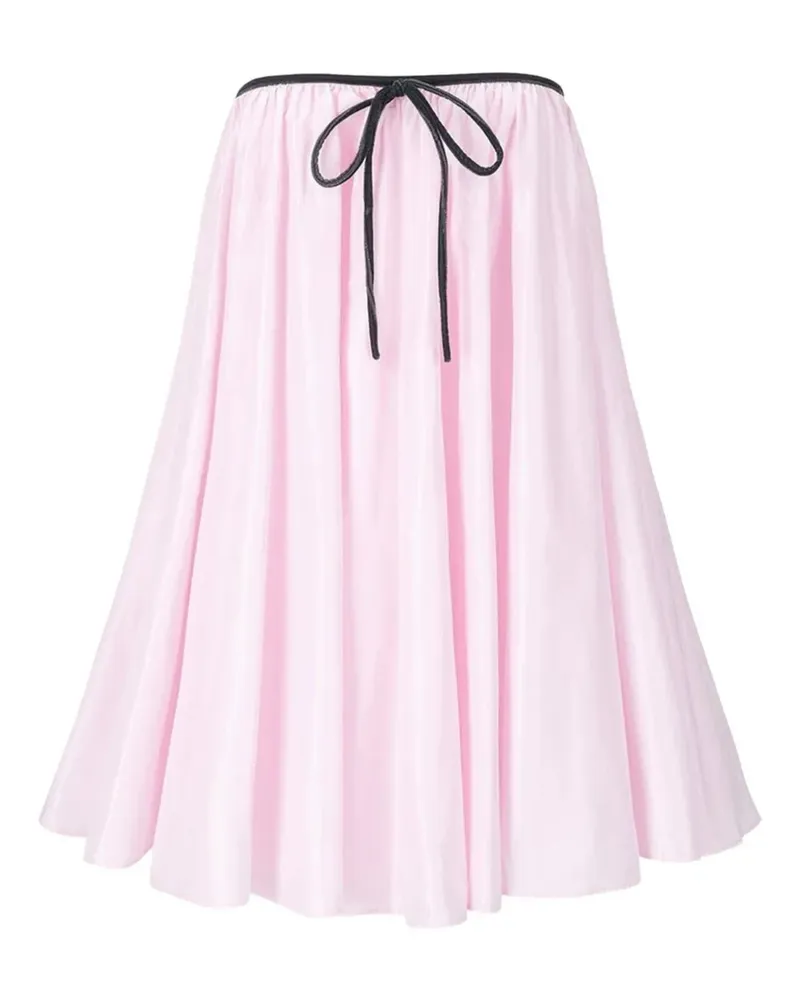 STAUD Sofia Minikleid mit Schleifenverschluss - Rosa Rosa