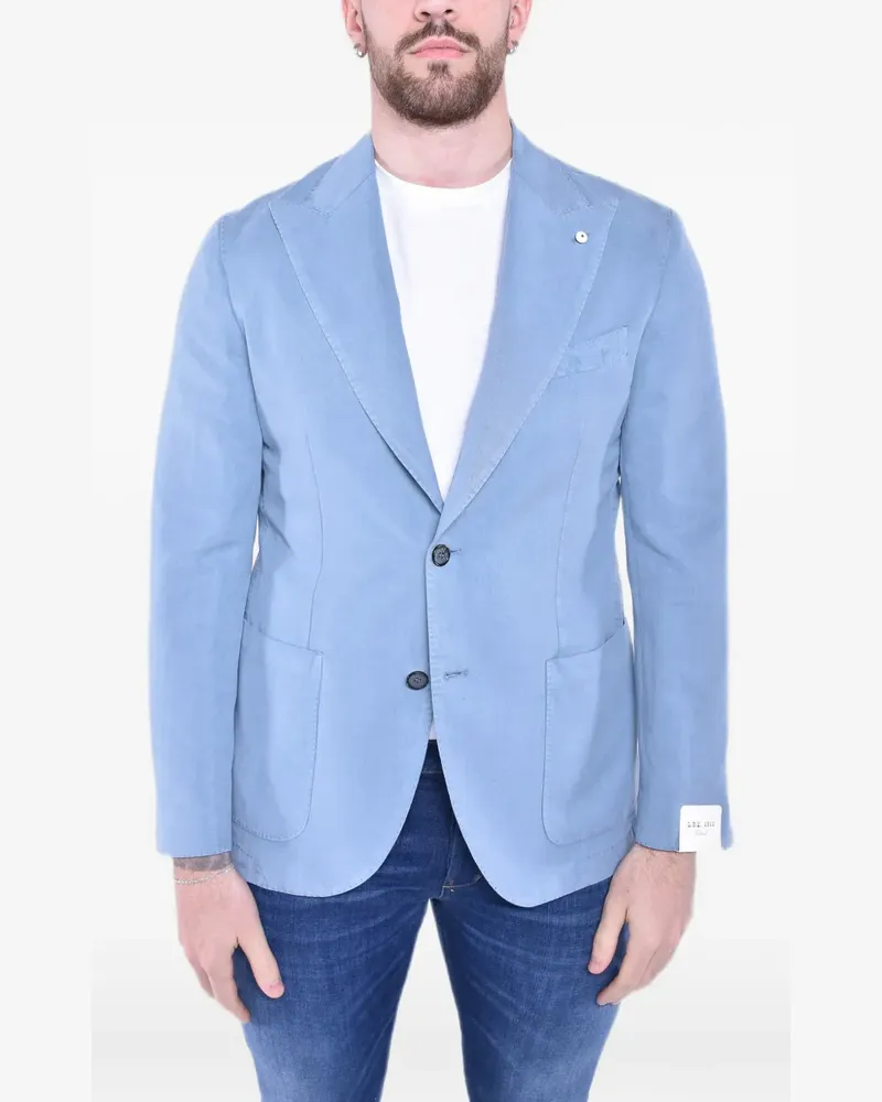 Luigi Bianchi Mantova single-breasted blazer - Blau Blau