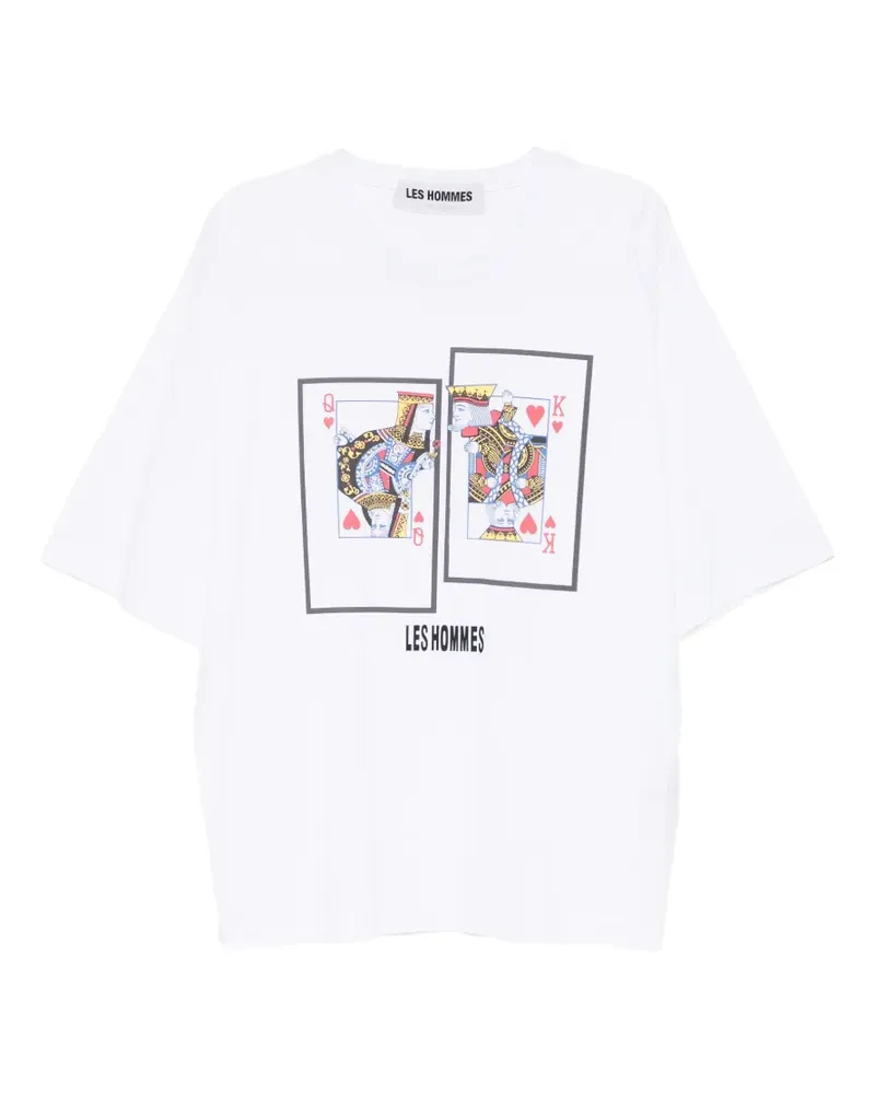 Les Hommes printed T-shirt - Weiß Weiß