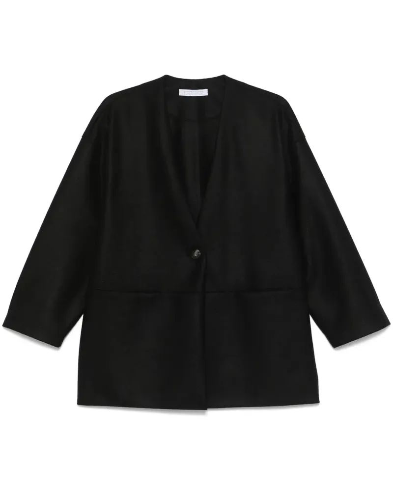 Harris Wharf London Einreihige Jacke - Schwarz Schwarz