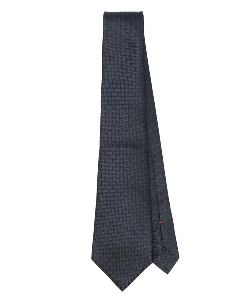 Ermenegildo Zegna Krawatte aus Seide - Blau Blau
