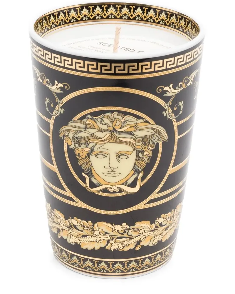Versace Kerze mit Medusa - Schwarz Schwarz