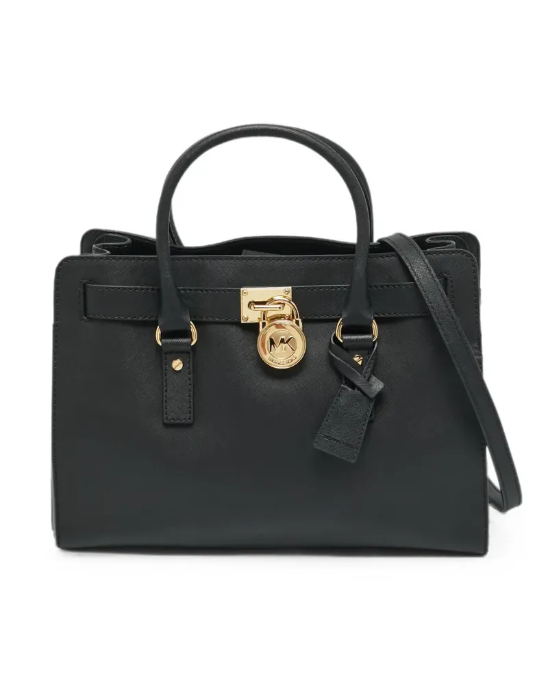 Michael Kors Hamilton leather tote bag - Schwarz Schwarz