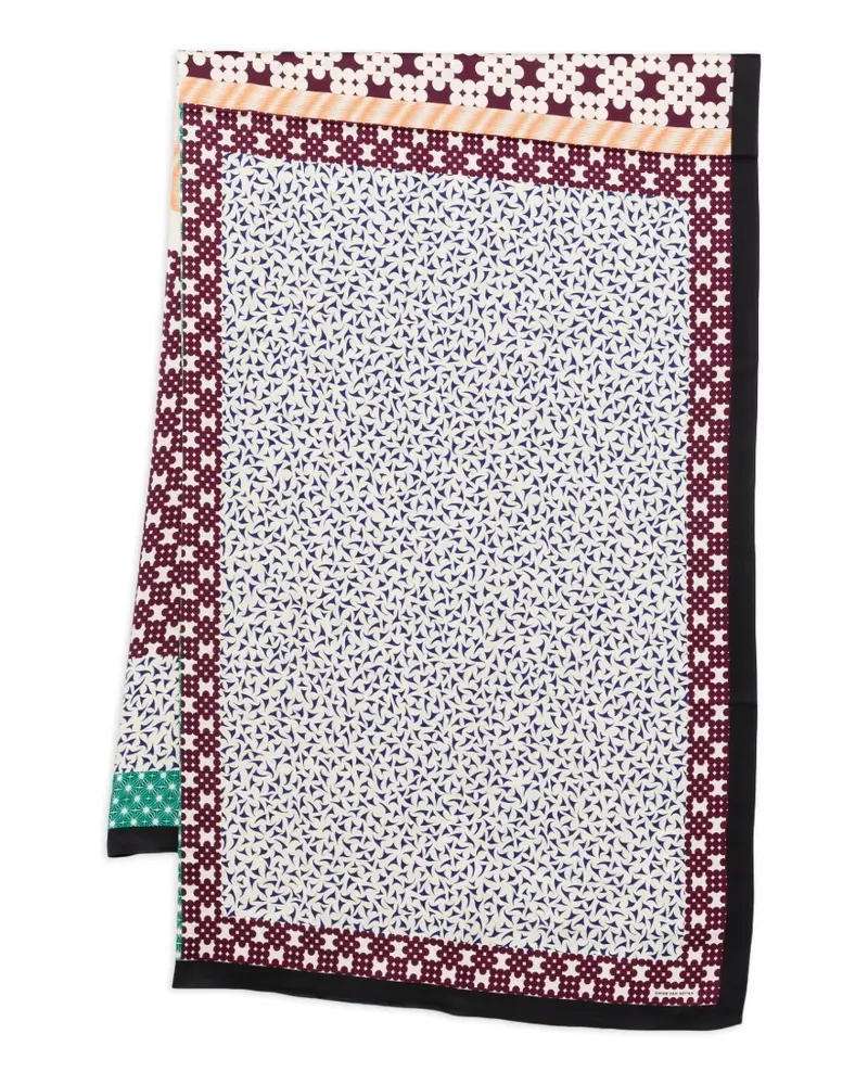 Dries van Noten Gemusterter Schal - Nude Nude