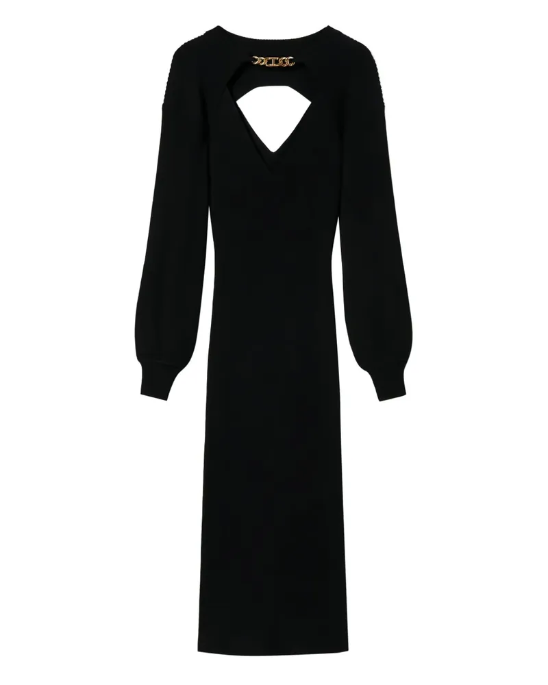Twin-Set Verziertes Midikleid - Schwarz Schwarz
