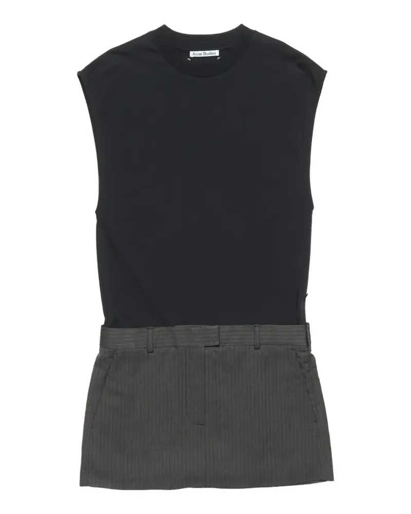 Acne Studios Kleid im Layering-Look - Schwarz Schwarz