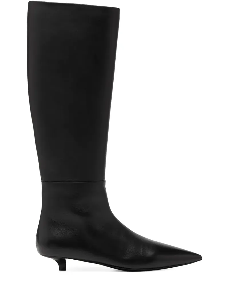 Marsèll Kniehohe Stiefel mit spitzer Kappe - Schwarz Schwarz