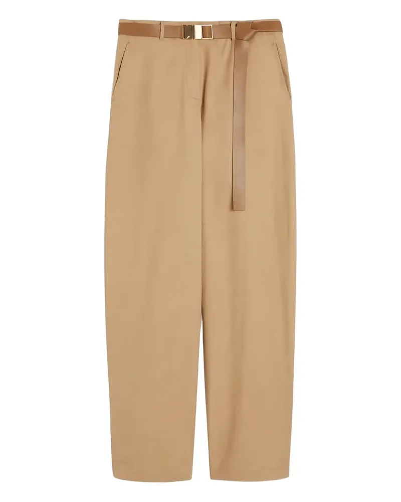 Max Mara Hose mit Gürtel - Nude Nude