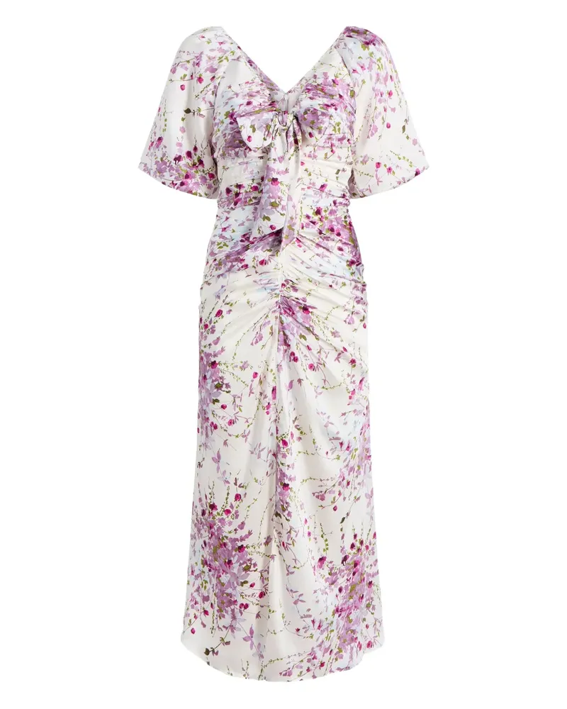 Cinq à Sept Midsummer Bloom Brenton Kleid - Weiß Weiß
