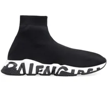 Speed' Sneakers mit Logo - Schwarz