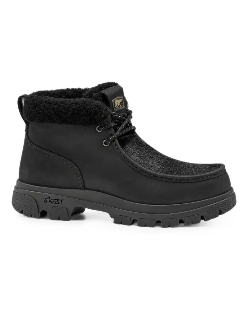 Sorel Stiefeletten mit Einsätzen und Shearling-Besatz - Schwarz Schwarz