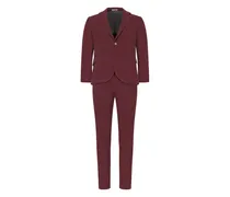 Anzug mit Falten - Rot