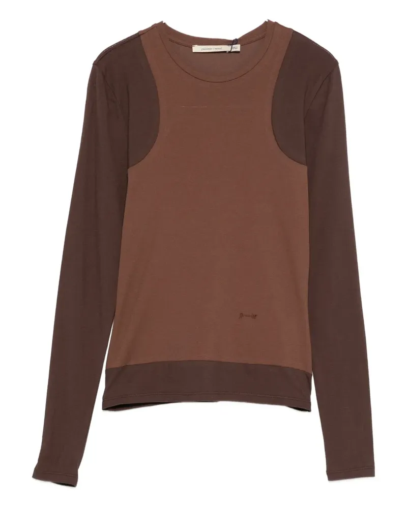 Paloma Wool Langarmshirt mit rundem Ausschnitt - Braun Braun