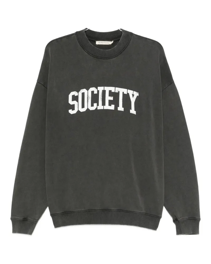 The New Society logo-print sweatshirt - Grau Grau