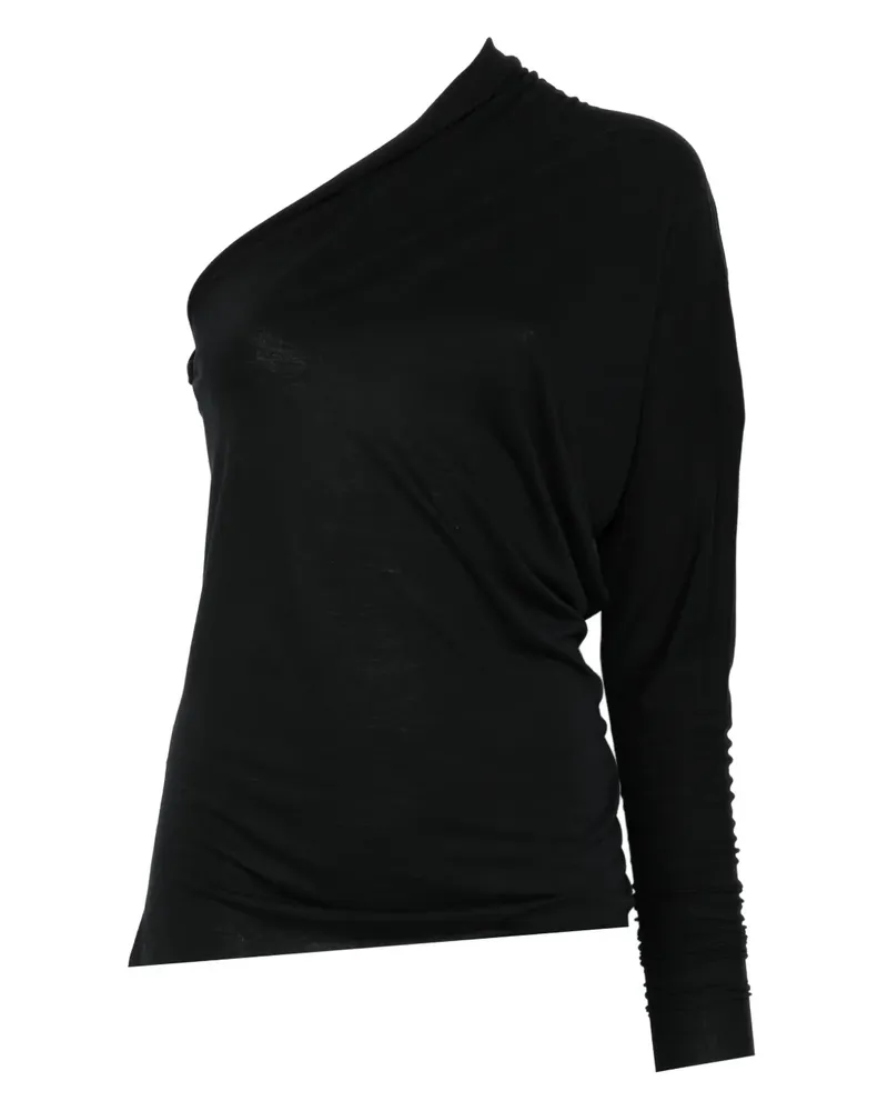 Rick Owens Lilies Asymmetrische Bluse - Schwarz Schwarz