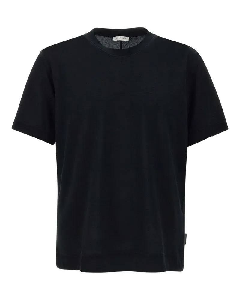 Paolo Pecora Milano Klassisches T-Shirt - Schwarz Schwarz