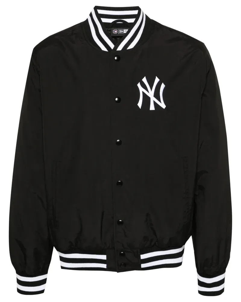 New Era Bomberjacke mit Logo-Stickerei - Schwarz Schwarz