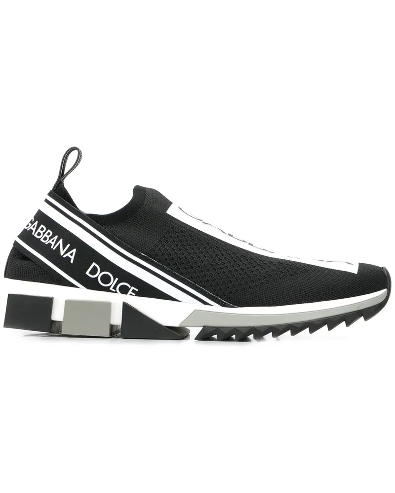 Dolce & Gabbana Sorrento Sneakers in Strickoptik - Weiß Weiß
