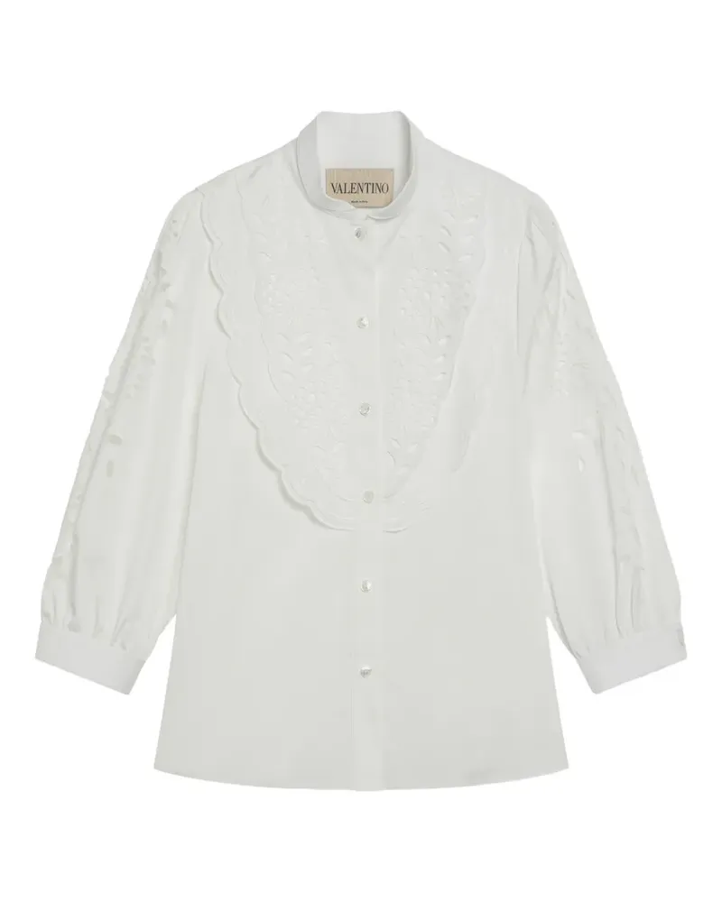 Valentino Garavani embroidered poplin shirt - Weiß Weiß