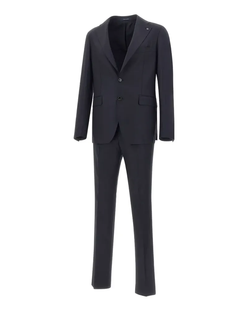 Tagliatore two-button virgin-wool suit - Blau Blau
