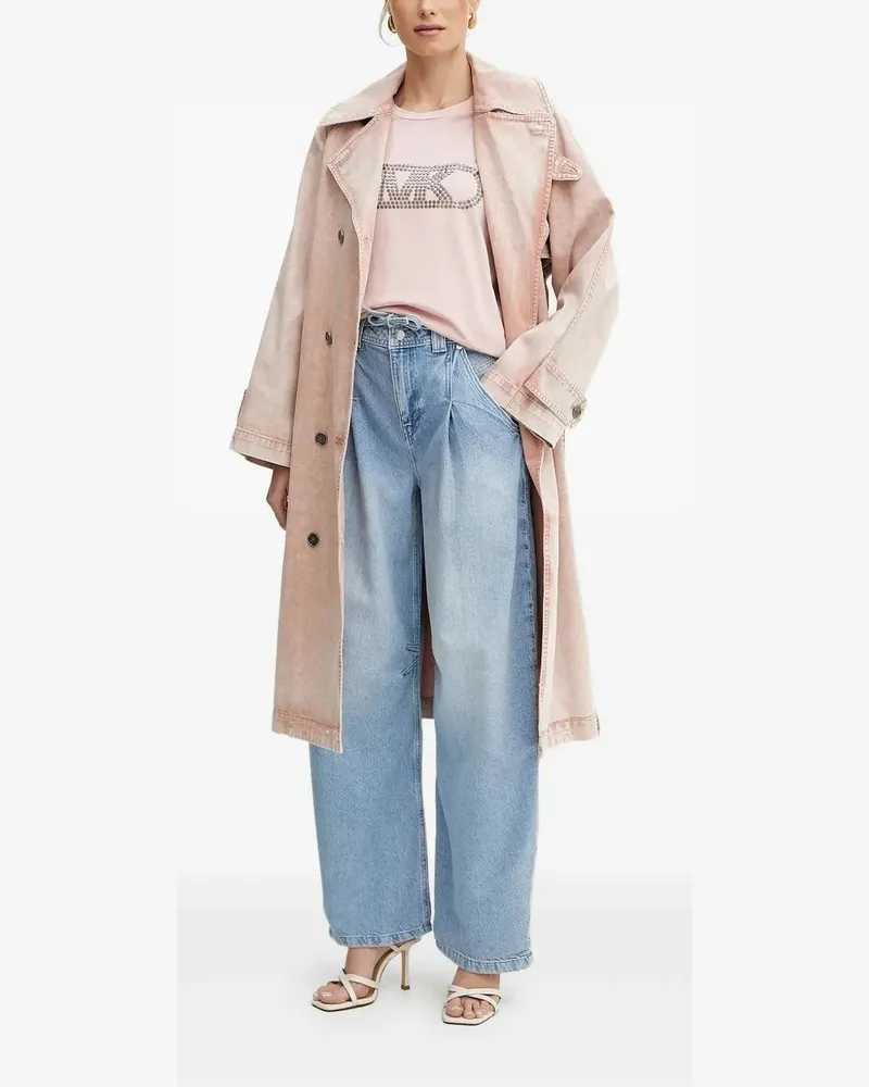 Michael Kors Jeans-Trenchcoat mit Gürtel - Rosa Rosa