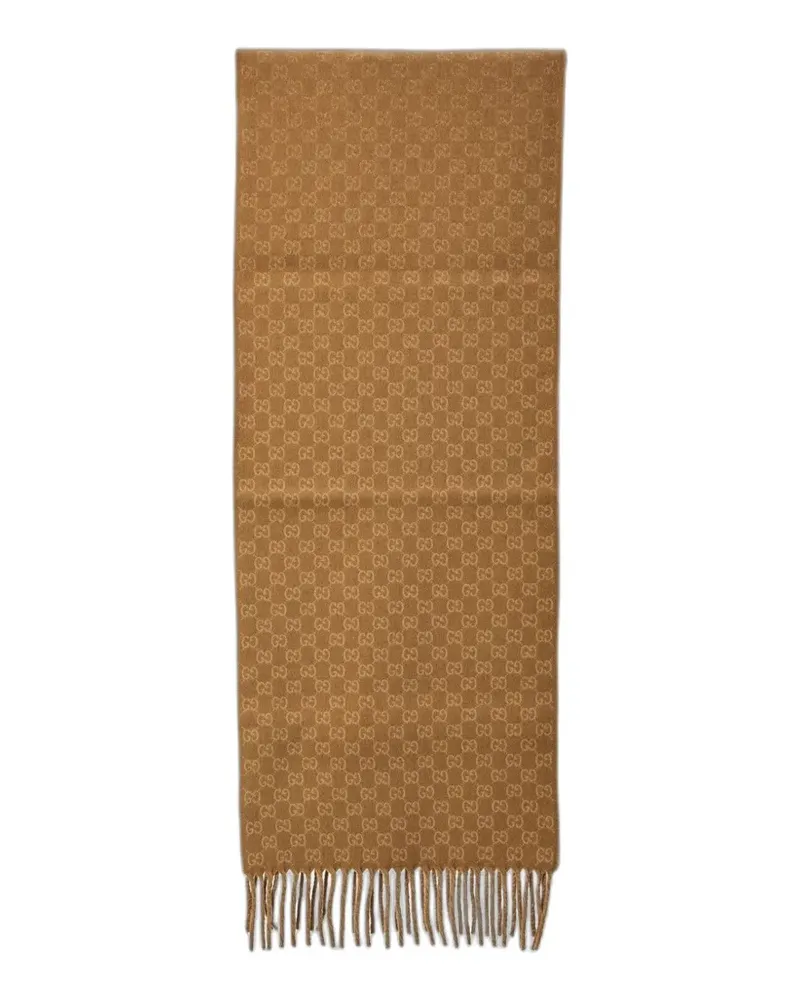 Gucci GG gradient fringe scarf - Nude Nude