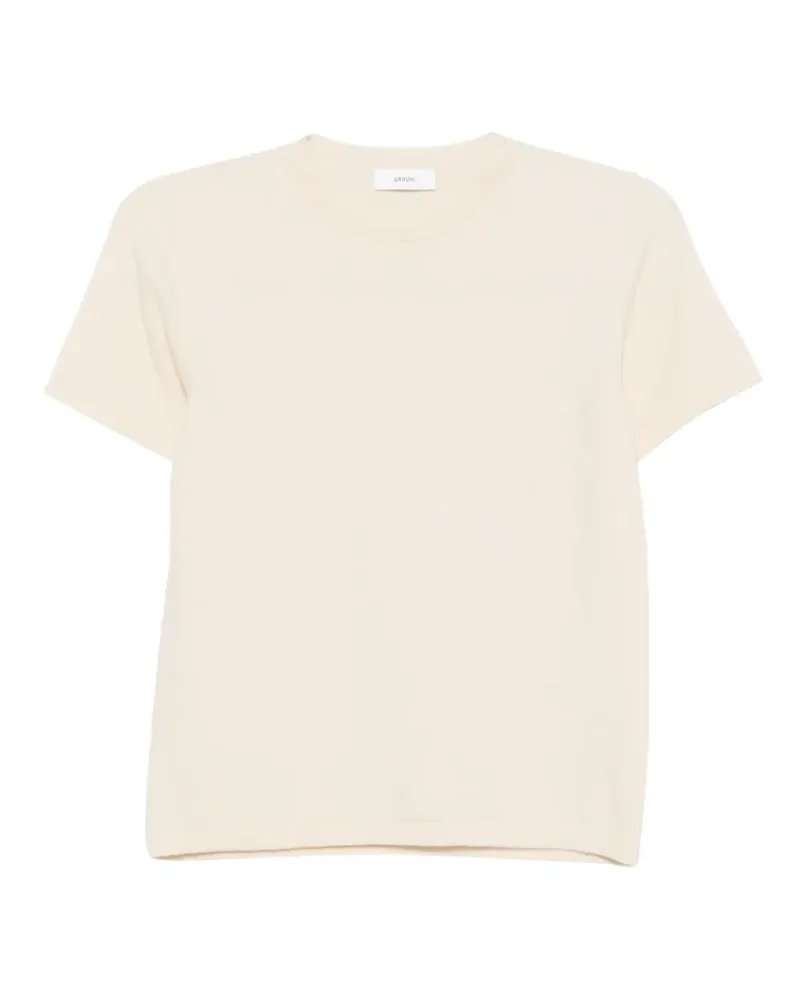 Mauro Grifoni Meilin T-Shirt mit rundem Ausschnitt - Nude Nude