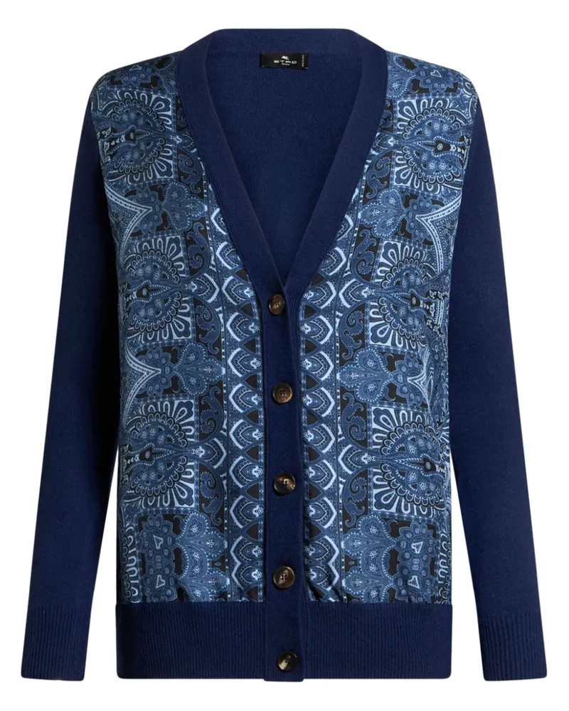 Etro Cardigan mit Einsätzen - Blau Blau